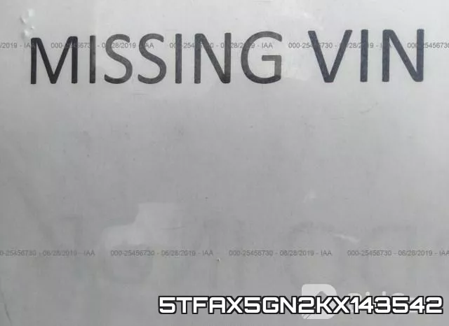 5TFAX5GN2KX143542 фото 9