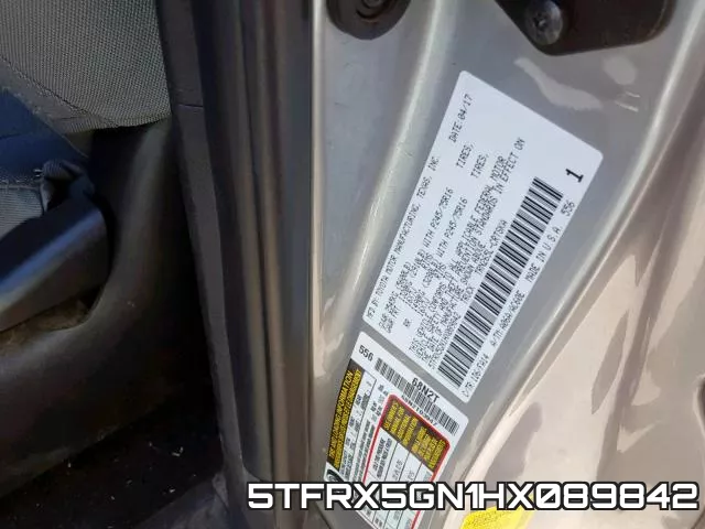 5TFRX5GN1HX089842 фото 2