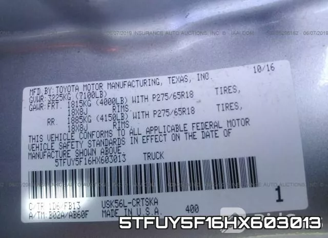 5TFUY5F16HX603013 фото 10