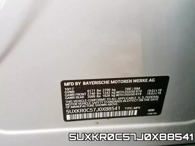 5UXKR0C57J0X88541 фото 2