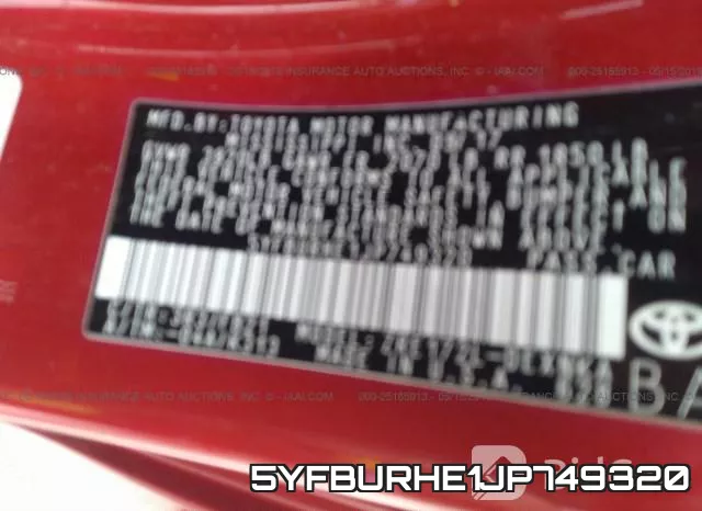 5YFBURHE1JP749320 фото 10