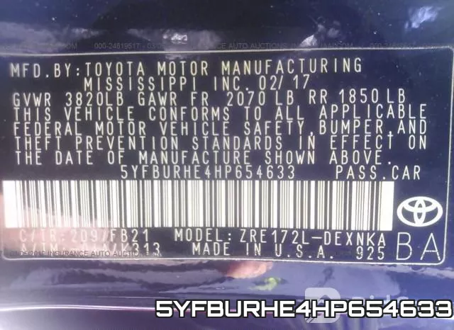 5YFBURHE4HP654633 фото 10