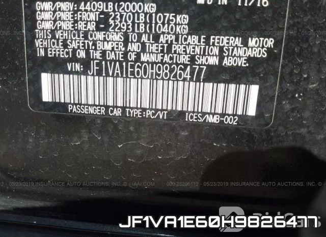 JF1VA1E60H9826477 фото 10