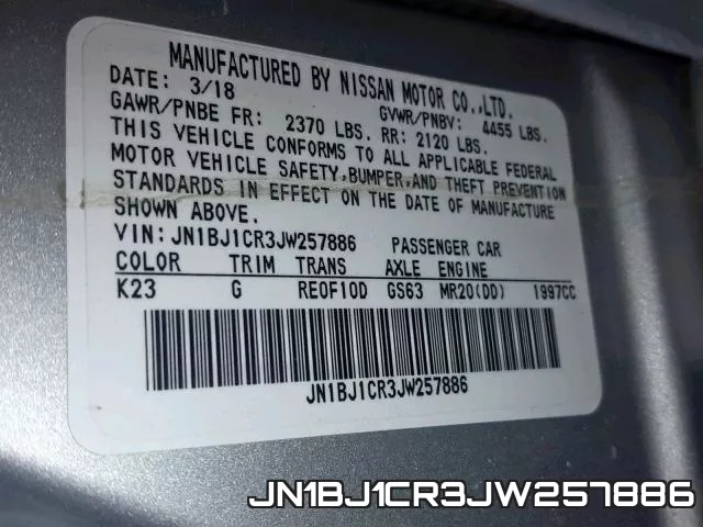 JN1BJ1CR3JW257886 фото 2