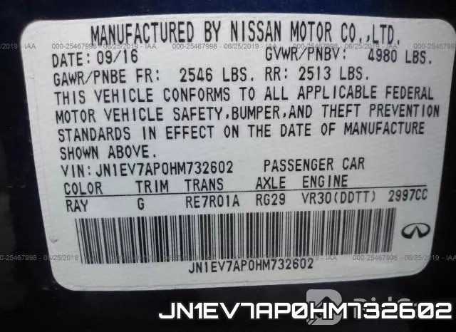 JN1EV7AP0HM732602 фото 10