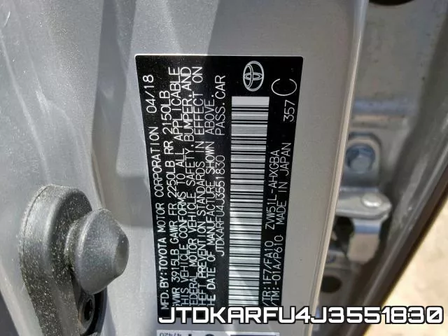 JTDKARFU4J3551830 фото 2
