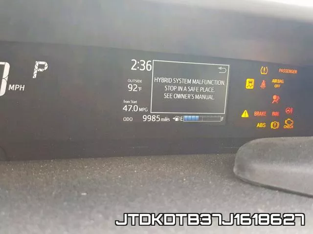 JTDKDTB37J1618627 фото 9
