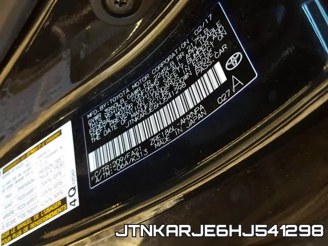 JTNKARJE6HJ541298 фото 2