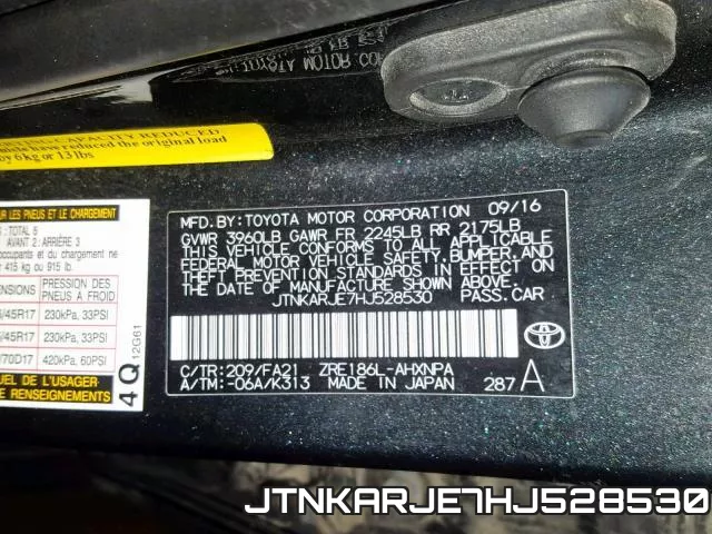 JTNKARJE7HJ528530 фото 2