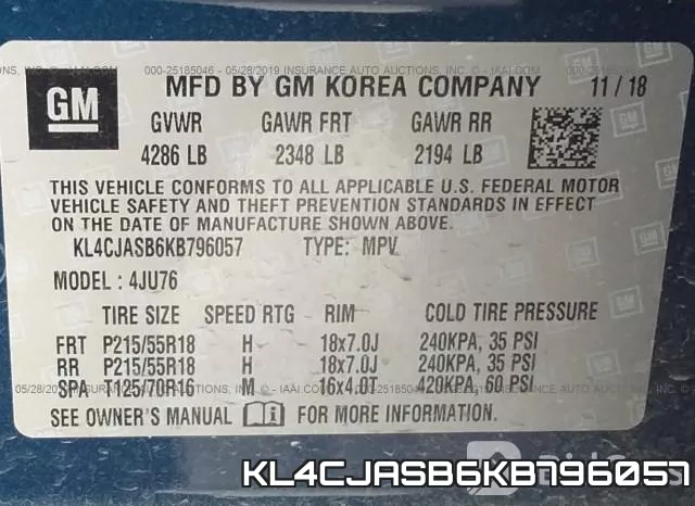 KL4CJASB6KB796057 фото 10