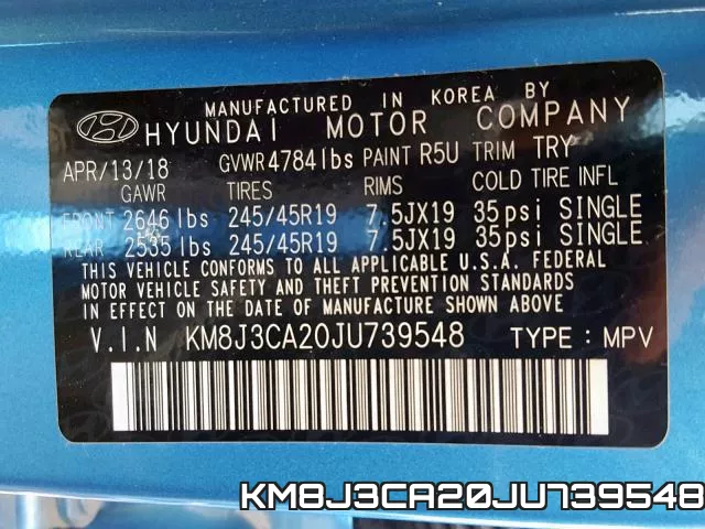 KM8J3CA20JU739548 фото 2