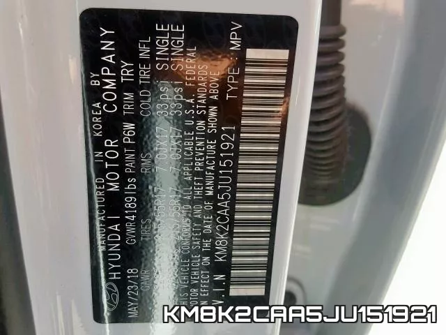 KM8K2CAA5JU151921 фото 2