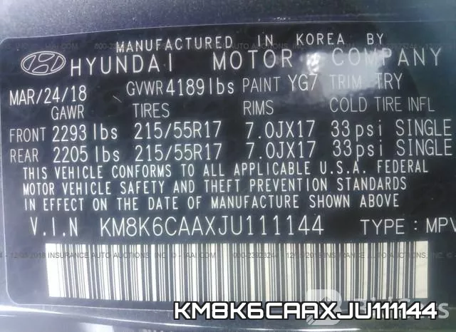 KM8K6CAAXJU111144 фото 10