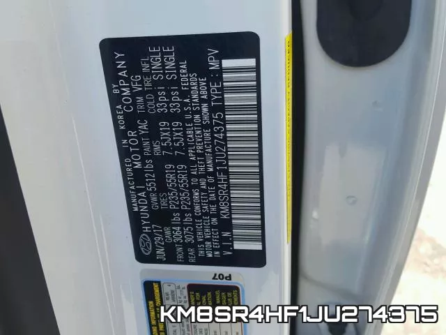 KM8SR4HF1JU274375 фото 2