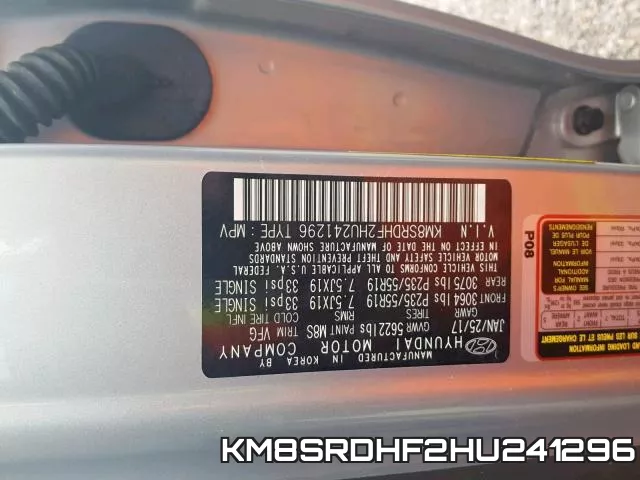 KM8SRDHF2HU241296 фото 2