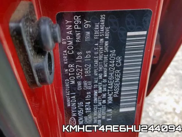 KMHCT4AE6HU244094 фото 2