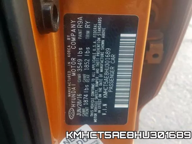KMHCT5AE8HU301689 фото 2
