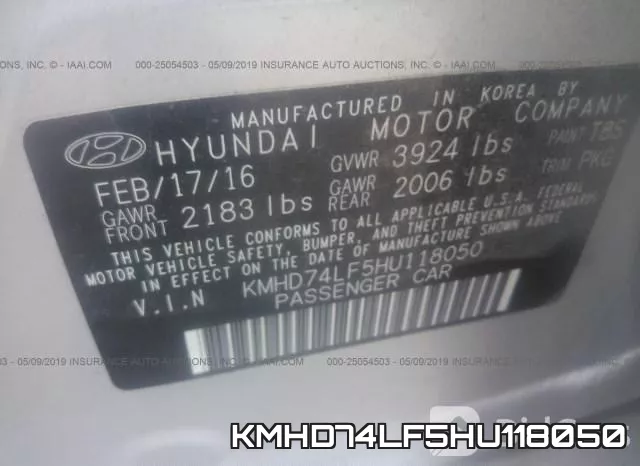 KMHD74LF5HU118050 фото 10