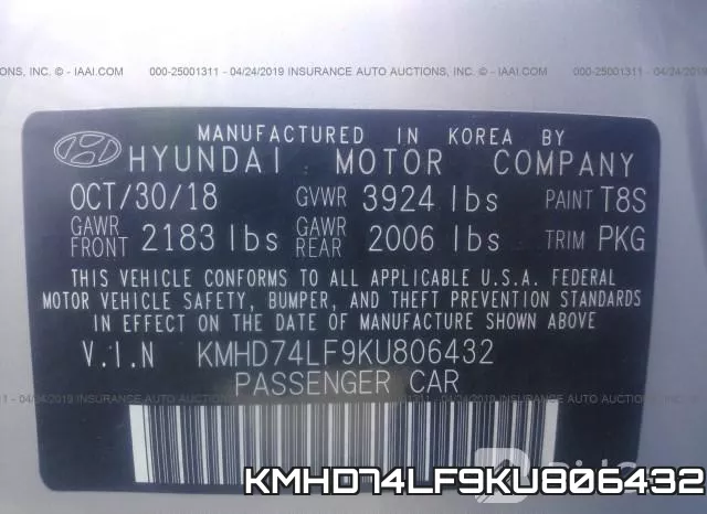 KMHD74LF9KU806432 фото 10