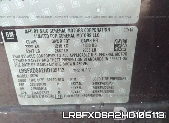 LRBFXDSA2HD105113 фото 10