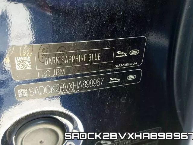 SADCK2BVXHA898967 фото 2
