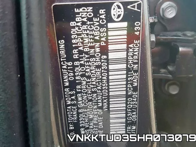 VNKKTUD35HA073079 фото 2