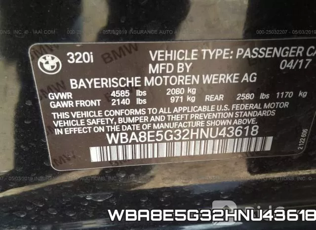 WBA8E5G32HNU43618 фото 10