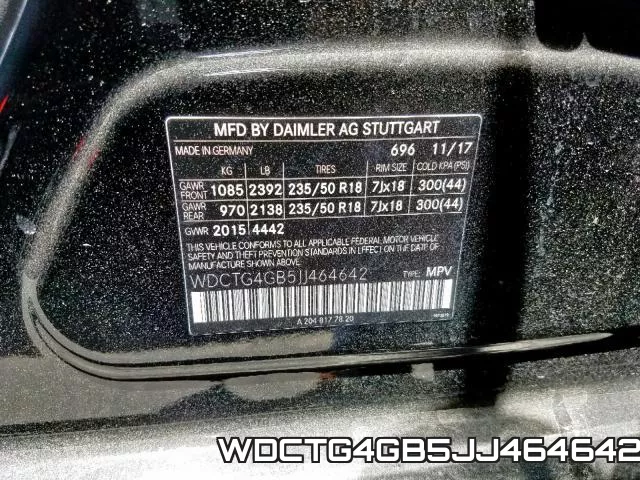 WDCTG4GB5JJ464642 фото 2
