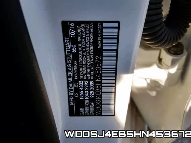 WDDSJ4EB5HN453672 фото 2