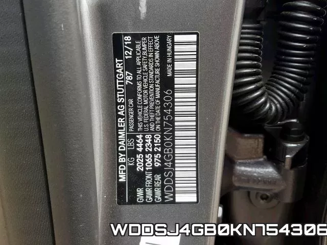 WDDSJ4GB0KN754306 фото 2