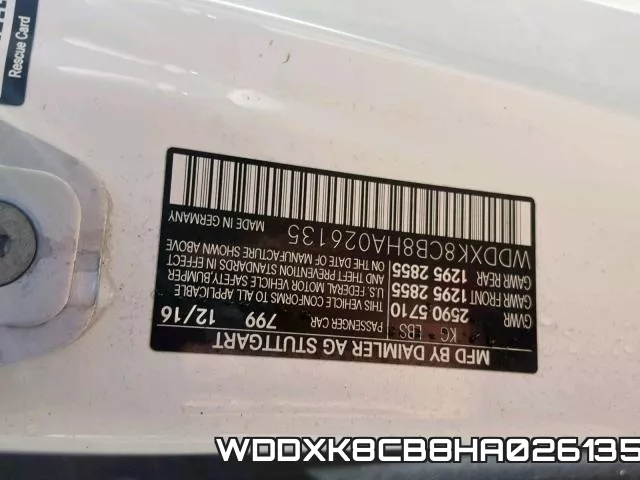 WDDXK8CB8HA026135 фото 2