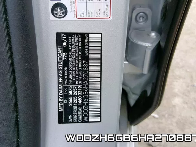 WDDZH6GB6HA270887 фото 2