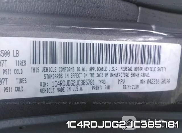1C4RDJDG2JC385781 фото 10