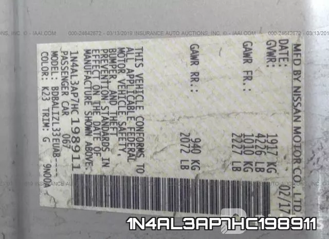 1N4AL3AP7HC198911 фото 10