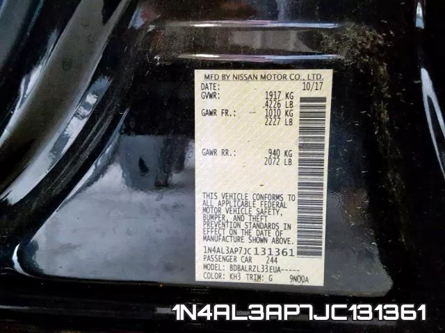 1N4AL3AP7JC131361 фото 2