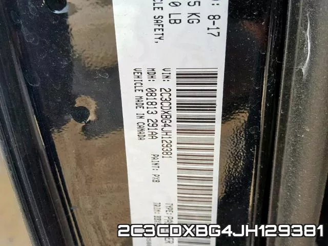 2C3CDXBG4JH129381 фото 2