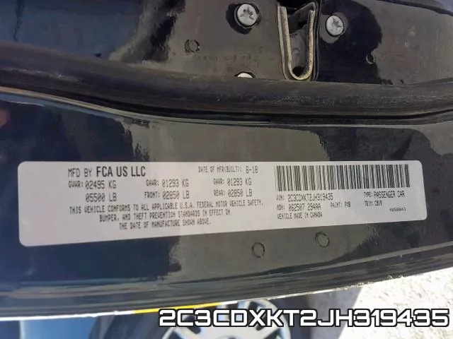 2C3CDXKT2JH319435 фото 2
