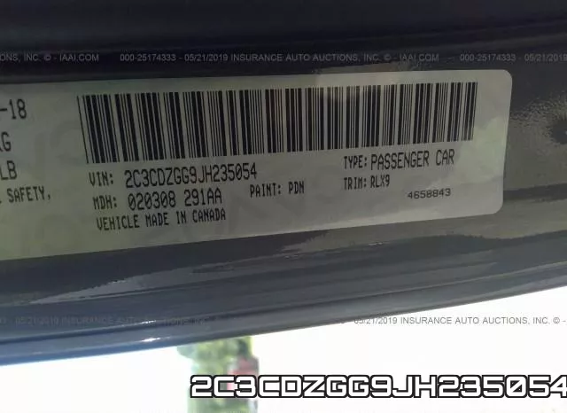 2C3CDZGG9JH235054 фото 10