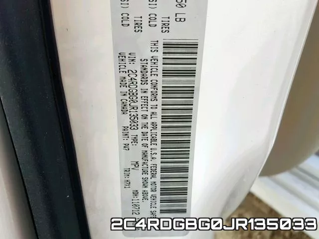 2C4RDGBG0JR135033 фото 2