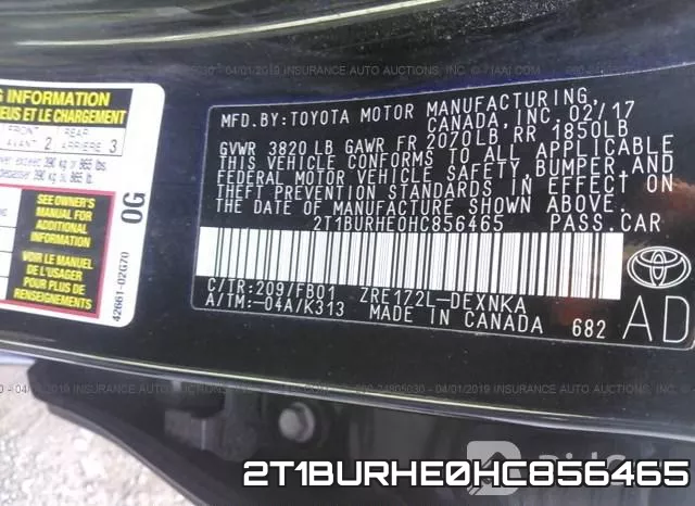 2T1BURHE0HC856465 фото 10