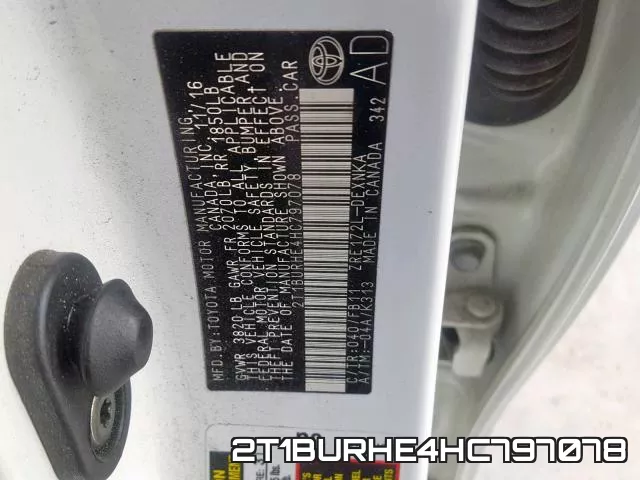 2T1BURHE4HC797078 фото 2