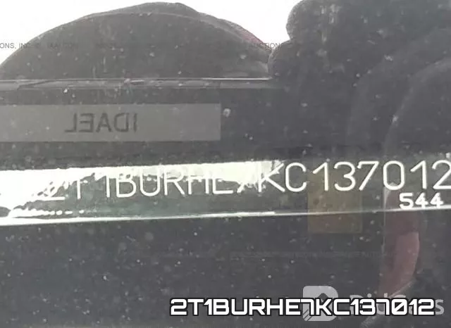 2T1BURHE7KC137012 фото 10