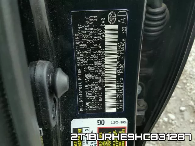 2T1BURHE9HC831287 фото 2