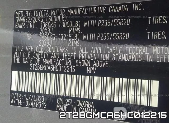 2T2BGMCA6HC012215 фото 10