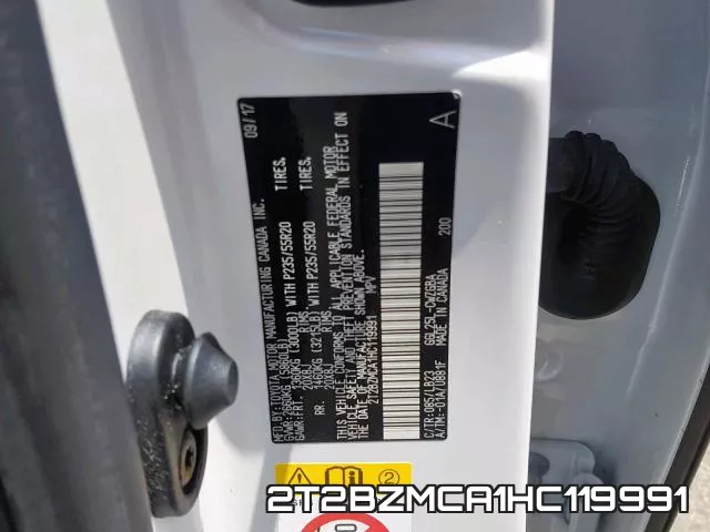 2T2BZMCA1HC119991 фото 2