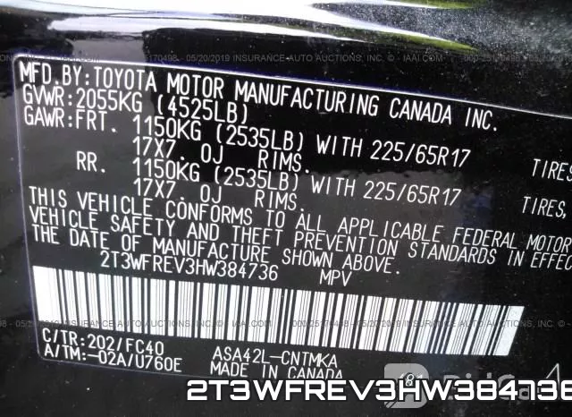 2T3WFREV3HW384736 фото 10