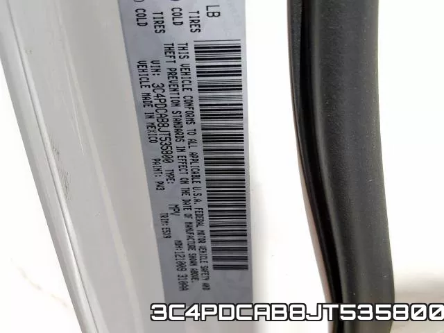 3C4PDCAB8JT535800 фото 2