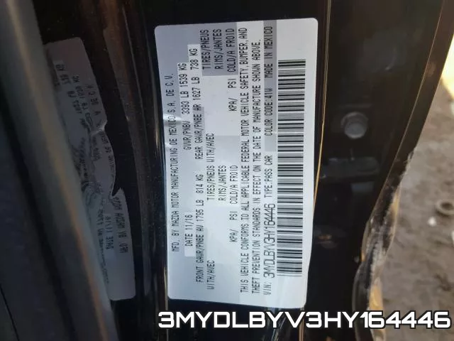 3MYDLBYV3HY164446 фото 2