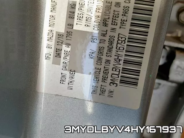 3MYDLBYV4HY167937 фото 2