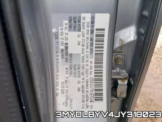 3MYDLBYV4JY318023 фото 2
